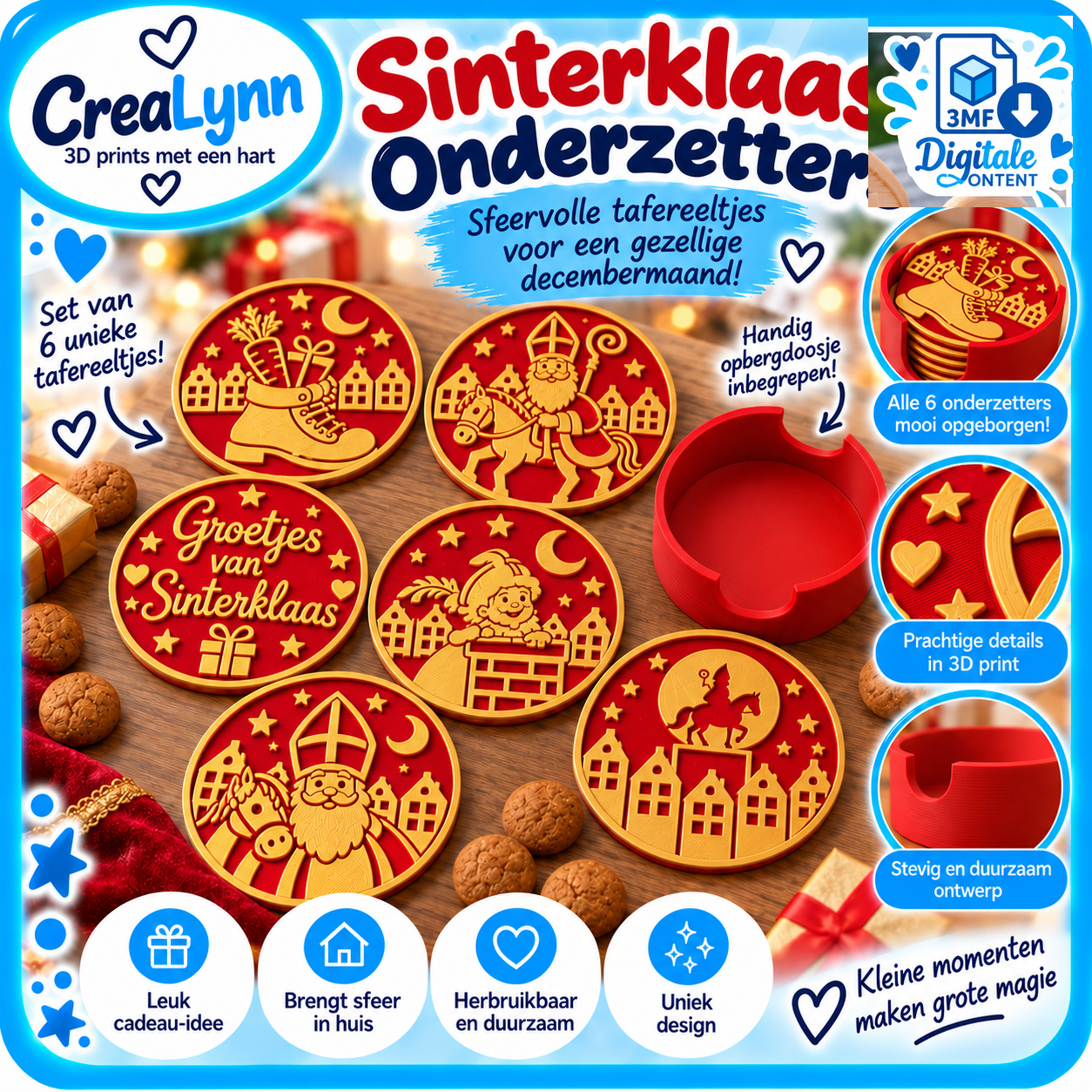 Digitale content - Sint onderzetters