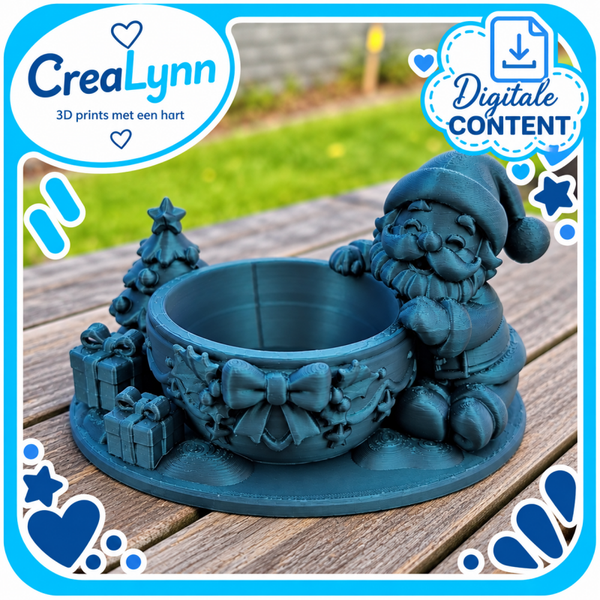 Digitale content - Kerstman met grote pot