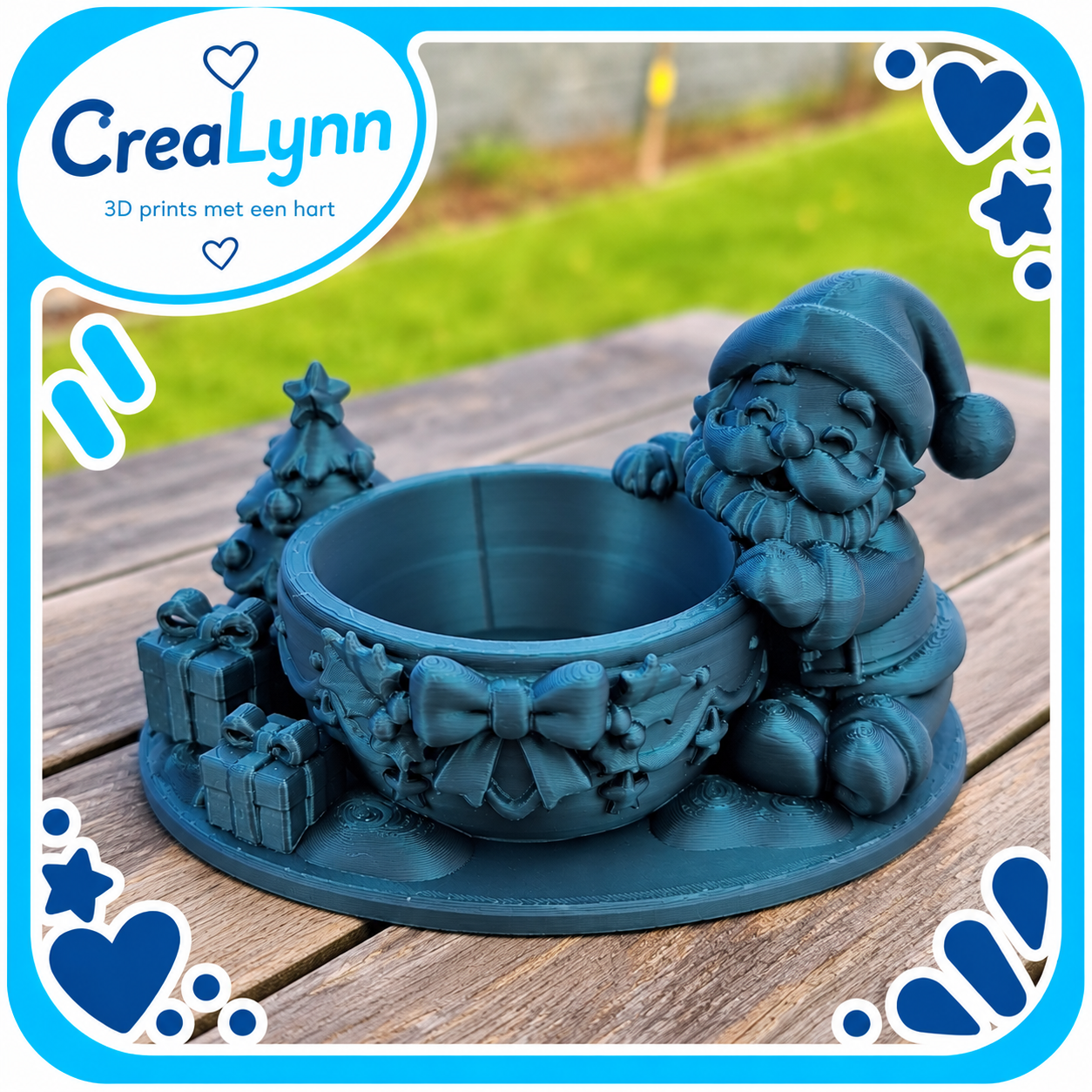 Kerst - Kerstman met grote pot