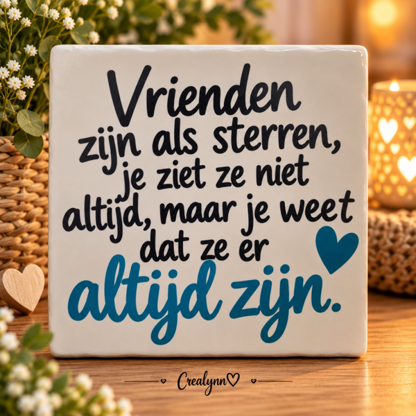 Tegeltjesgeluk: Vrienden zijn als sterren