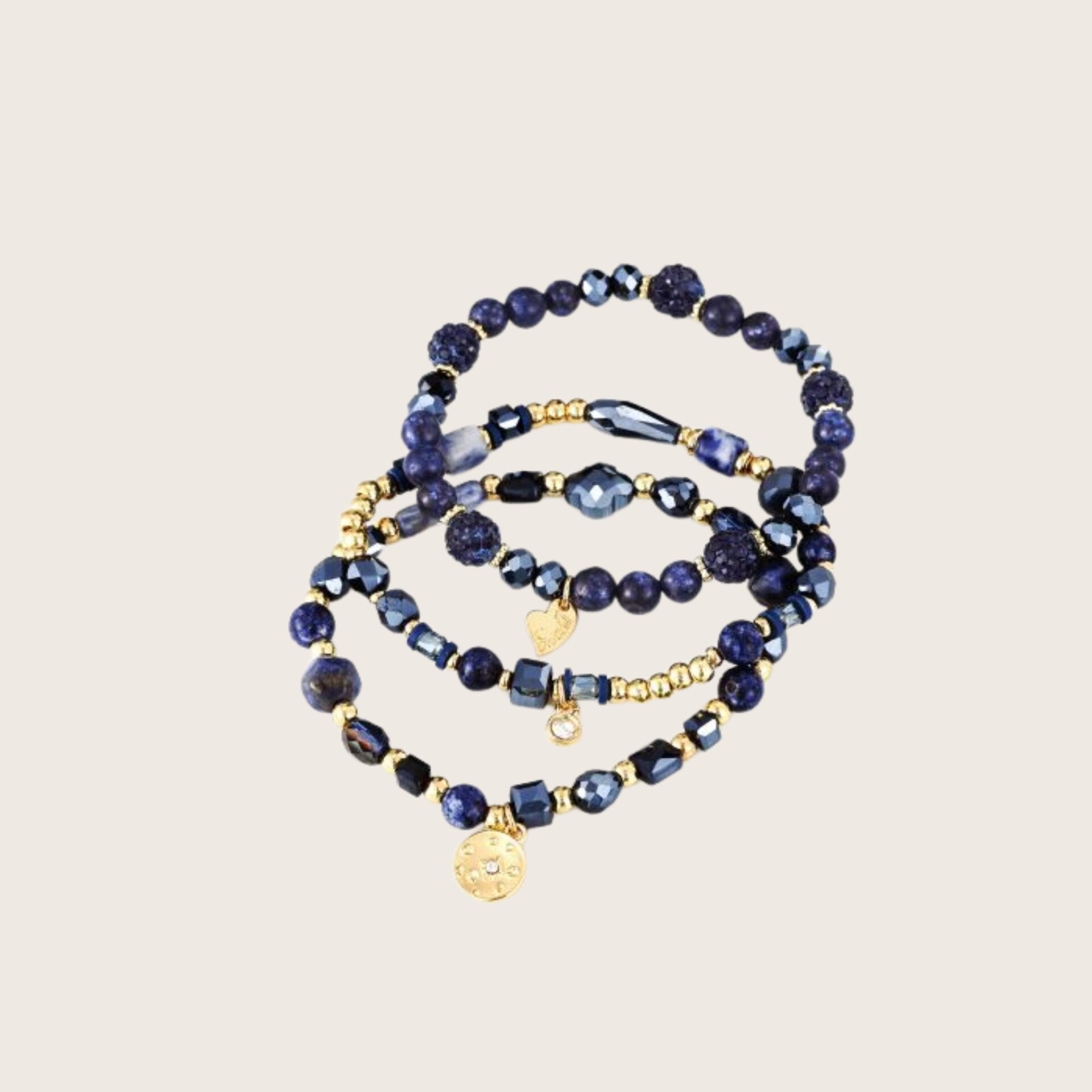 Armbanden elastisch blauw - 2025512