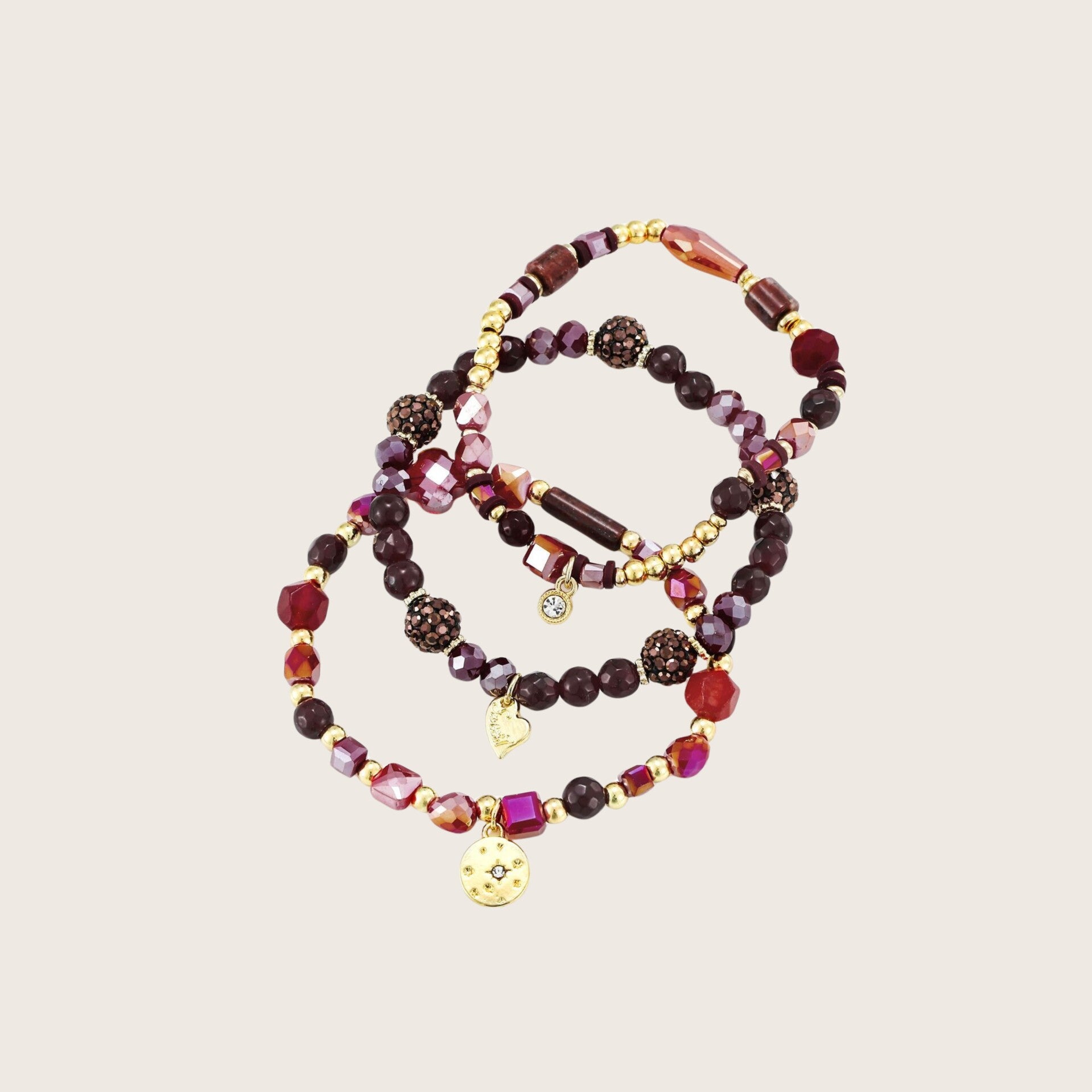 Armbanden elastisch rood - 2025511