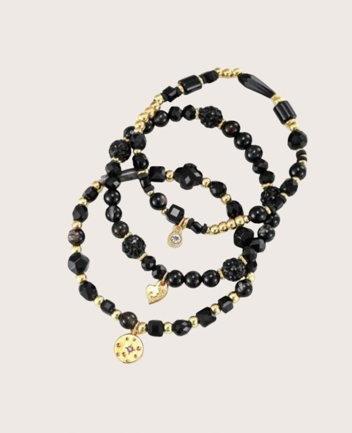 Armbanden elastisch zwart  - 2025523