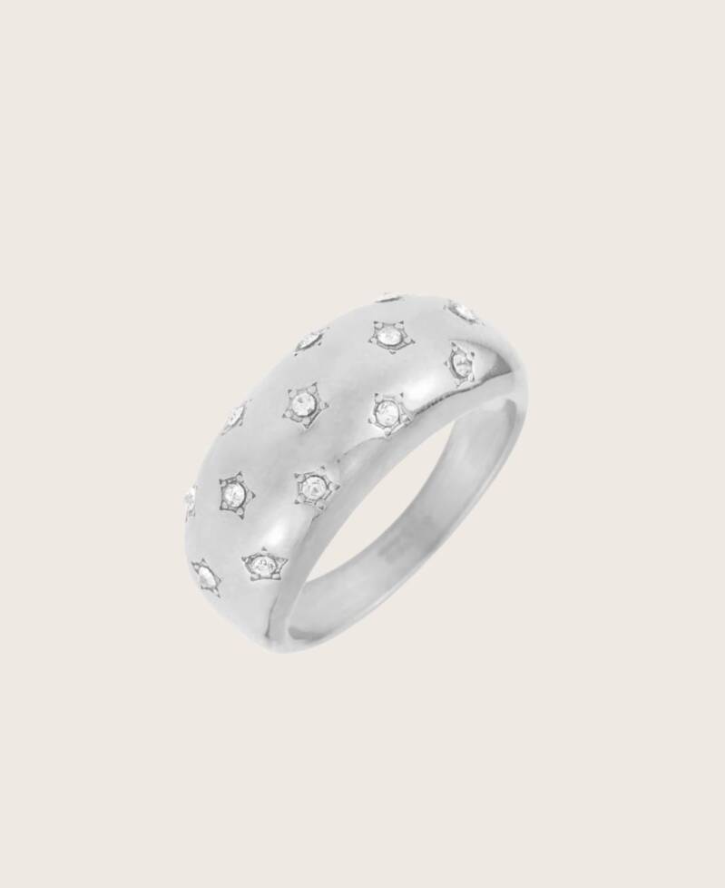 Ring met kristal steentjes By Jam - 2025Z110/18