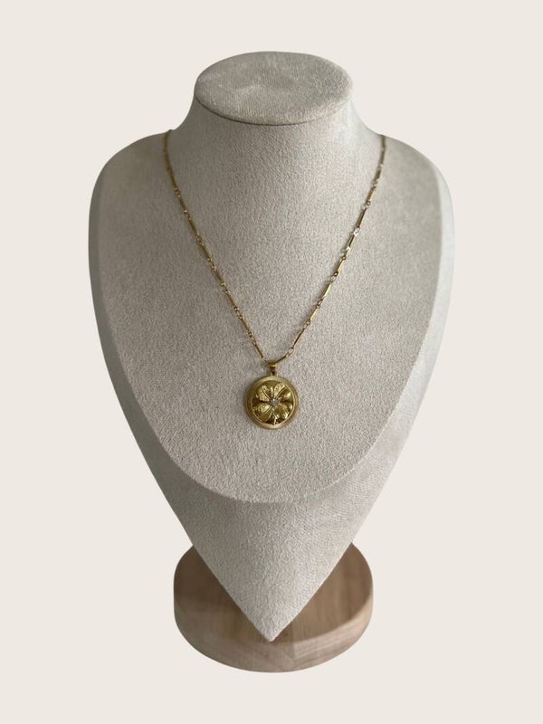 Ketting By Jam klaver met kristalletje - 2025304