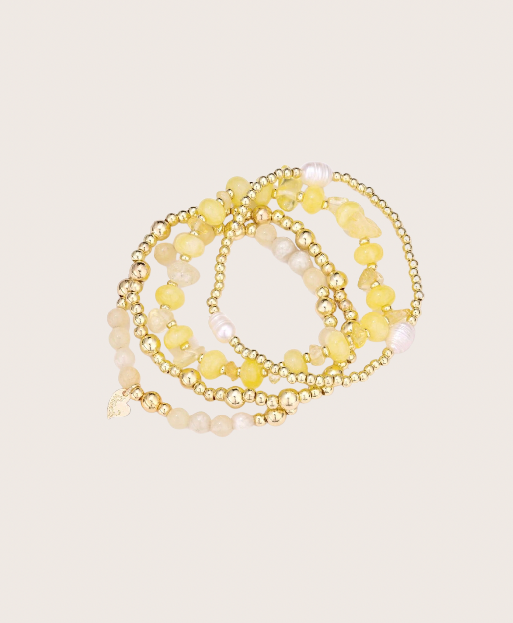 Armbanden elastisch geel - 2026507