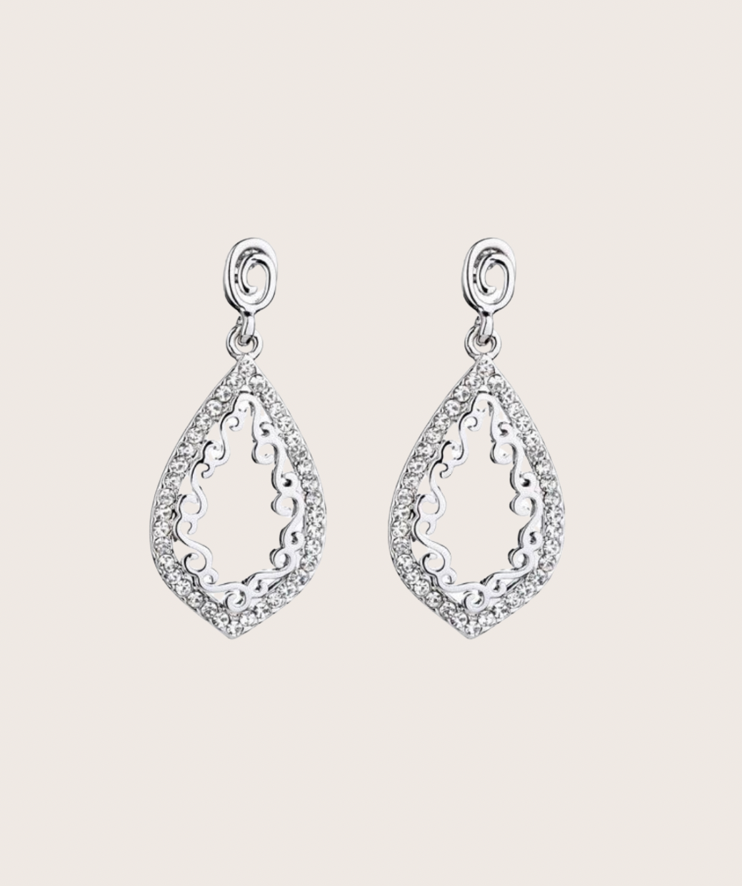 Oorsteker zilveren hanger - 2026Z103