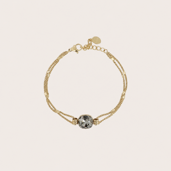 Armband met Swarovski kristal Black Daimond