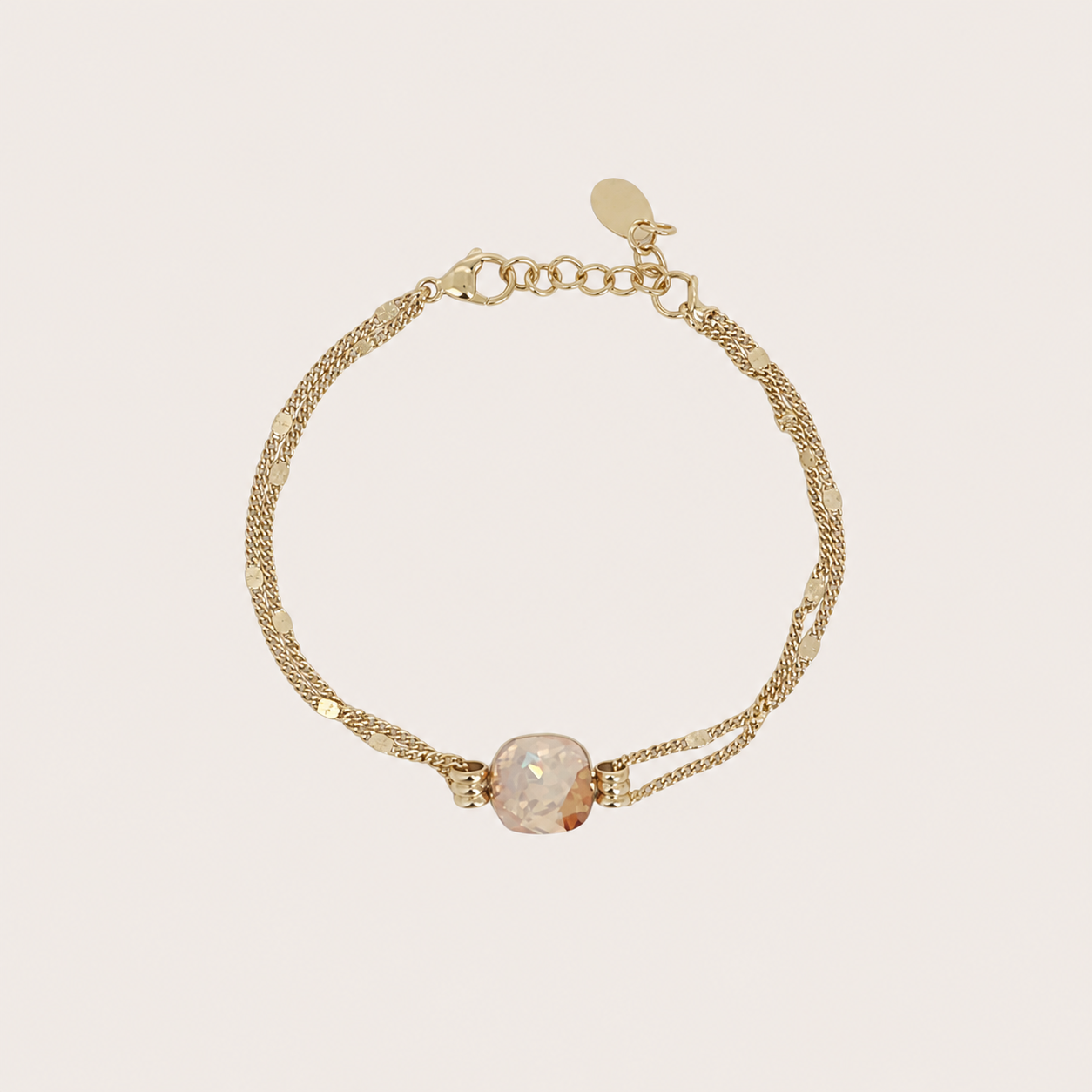 Armband met Swarovski kristal Golden Shadow