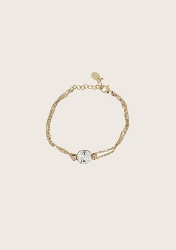 Armband met Swarovski kristal (verschillende kleuren)