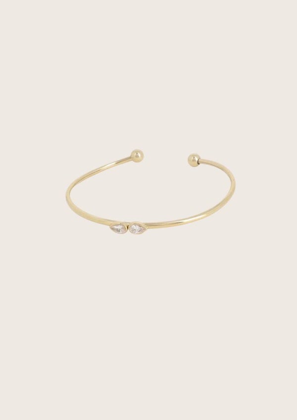 Bangle met 2 kristallen Bohm Paris