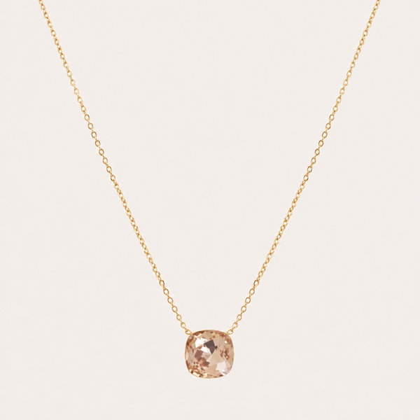 Béa Ketting met Swarovski kristal Light Colorado Topaz