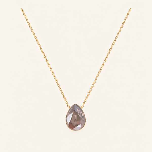 Bertille ketting van Bohm Paris met Swarovski kristal Vintage Satin