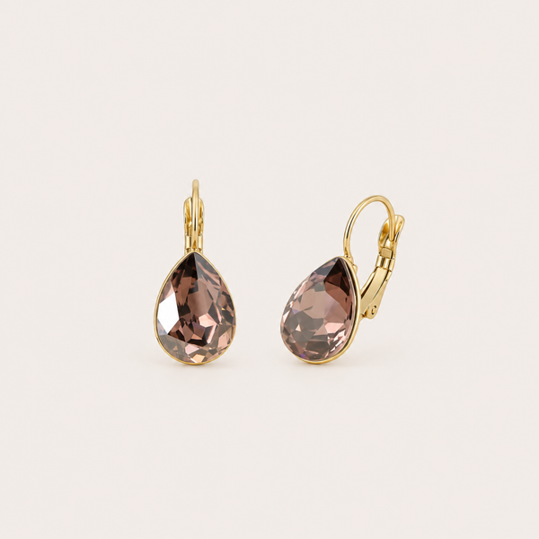 Bertille oorbellen met Swarovski kristal Vintage Satin