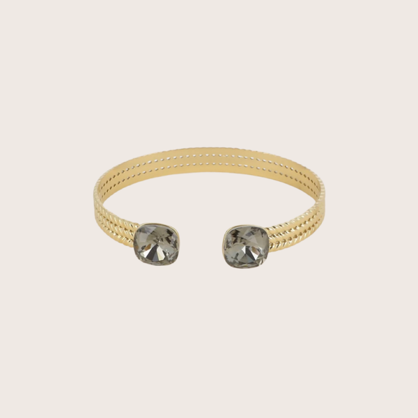 Phoebe armband van Bohm Paris met Swarovski kristal Black Daimond