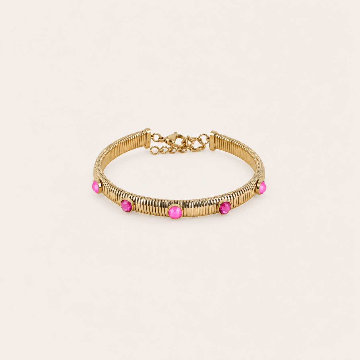 Eden armband van Bohm Paris met Swarovski Electric Pink
