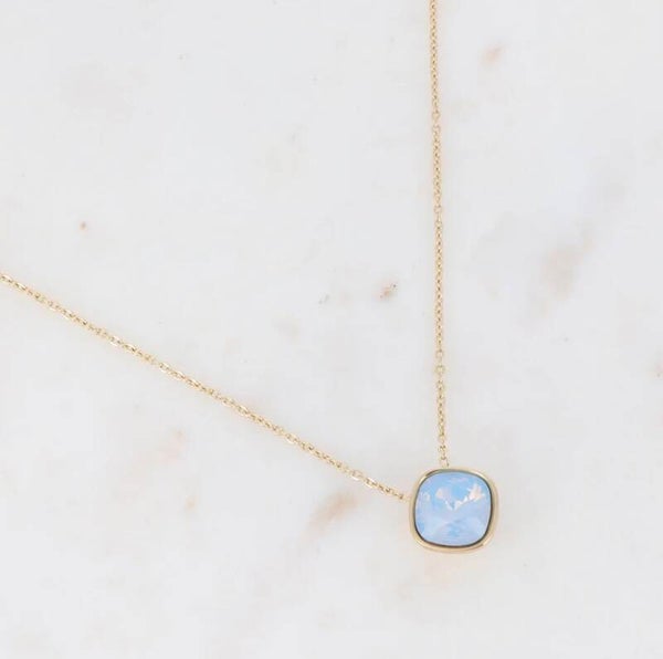 Léa Ketting met kristal (verschillende kleuren)