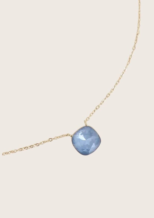 Béa Ketting met Swarovski kristal (verschillende kleuren)