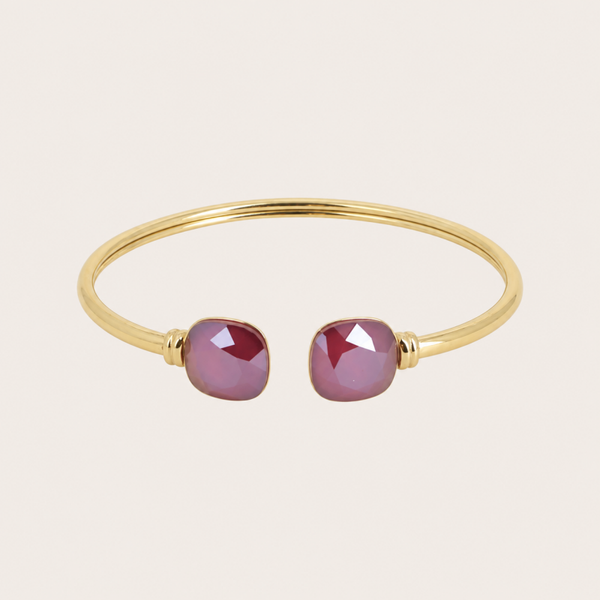 New Lea armband van Bohm Paris met Swarovski kristal Bordeaux