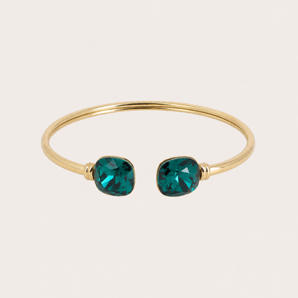 New Lea armband van Bohm Paris met Swarovski kristal Emerald