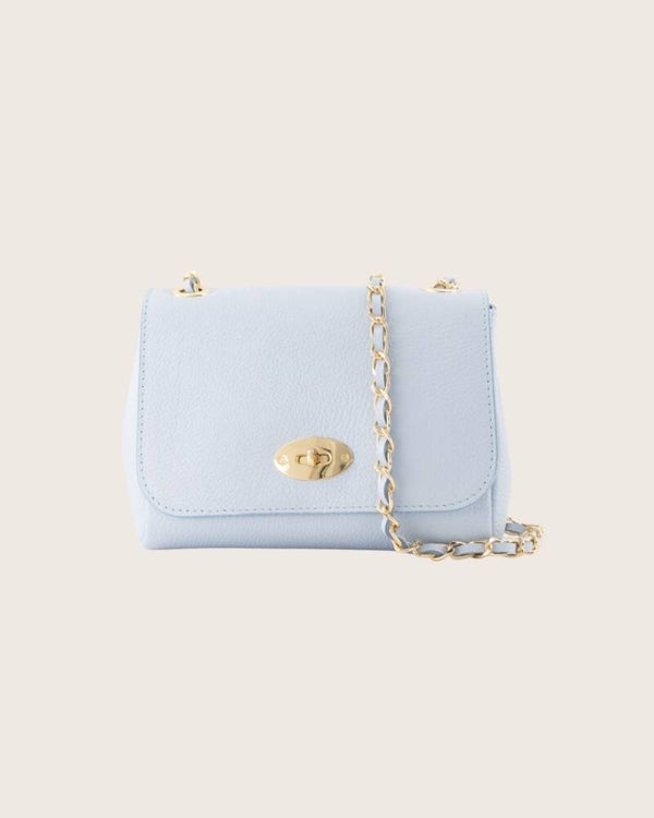 Tasje Nina Classic Grain lichtblauw