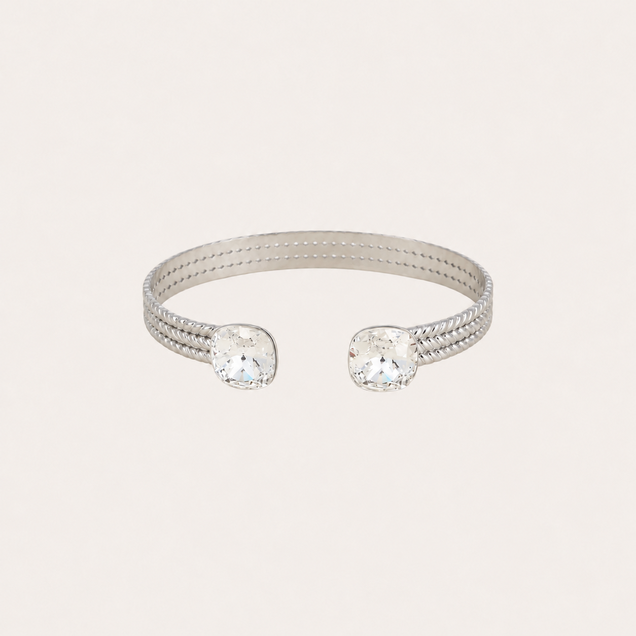 Phoebe armband zilver van Bohm Paris met Swarovski kristal (verschilende kleuren)
