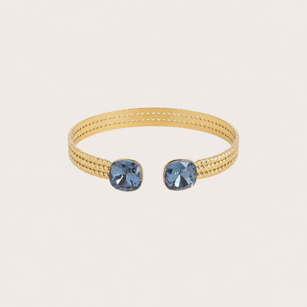 Phoebe armband van Bohm Paris met Swarovski kristal Denim