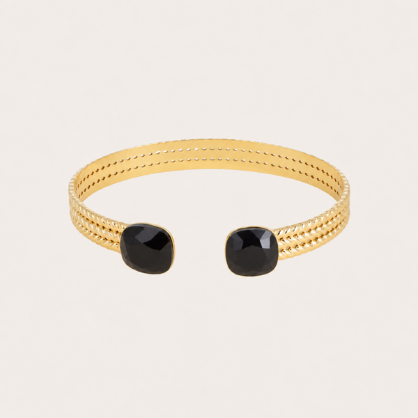 Phoebe armband van Bohm Paris met Swarovski kristal Jet