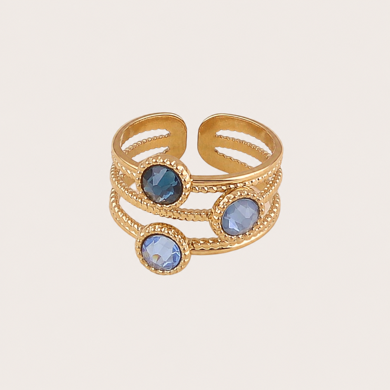Ring van Bohm Paris met Swarovski kristal Montana