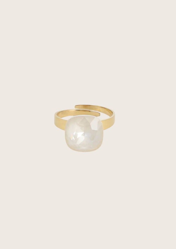 Ring met Swarovski kristal (verschillende kleuren)