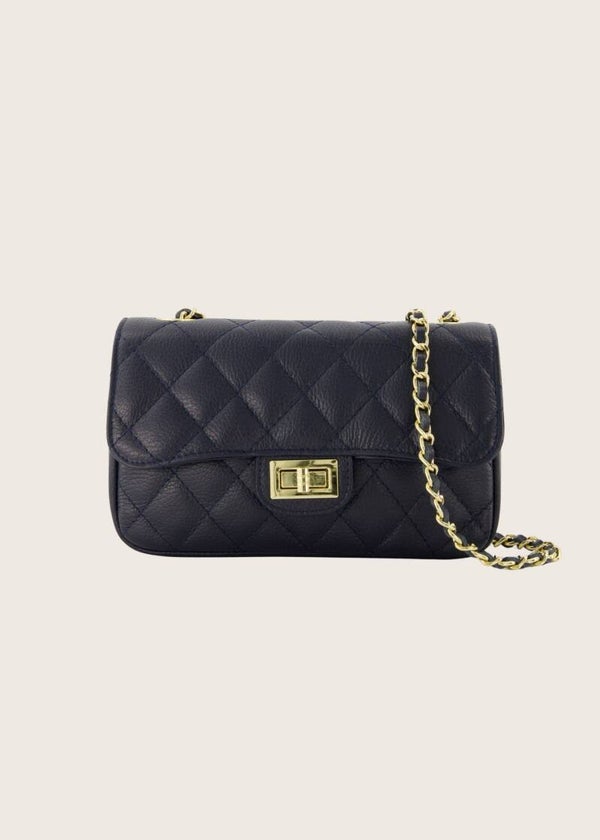 Tasje Sophia Classic Grain donkerblauw