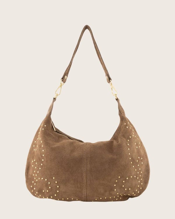 Kirby Suede Bag Taupe