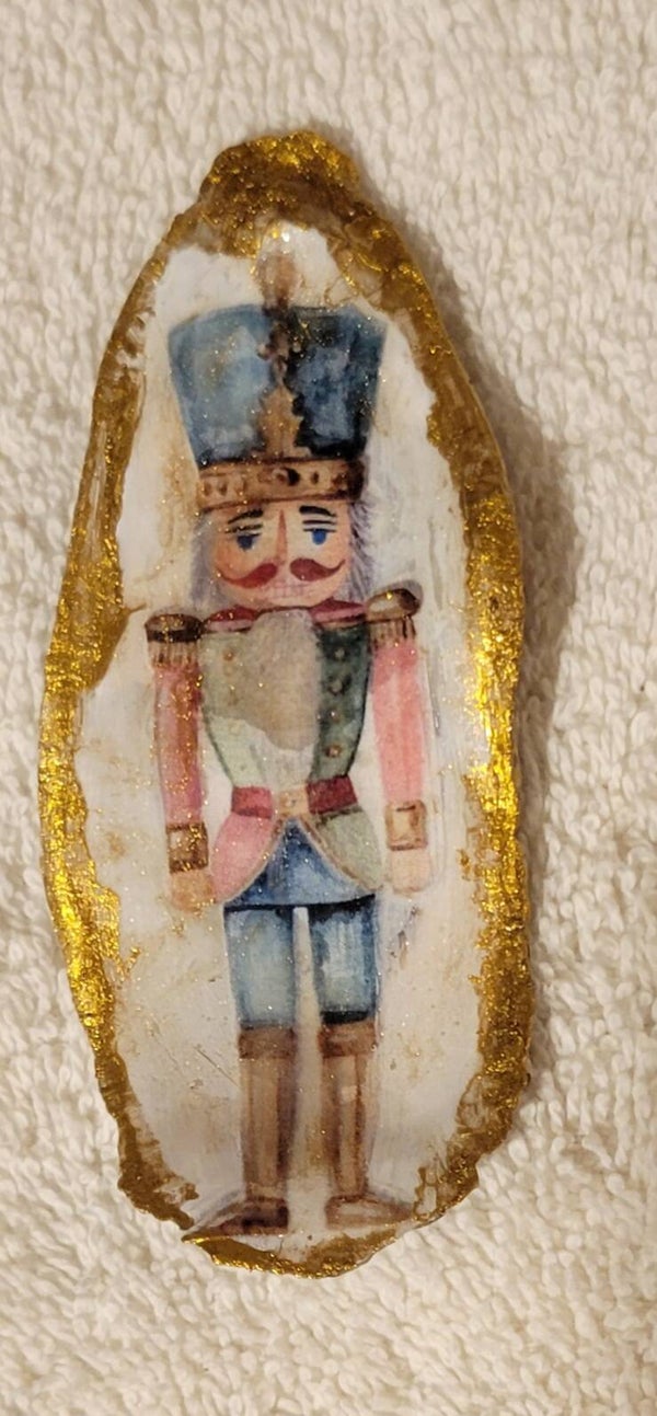 Oyster Shell Nut Cracker ornament