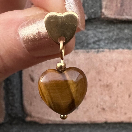 Oorbellen | Cuore Marrone