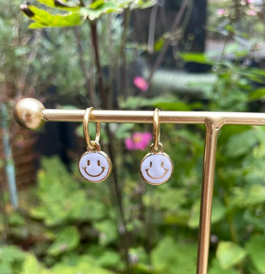 Oorringetje | Smiley Wit