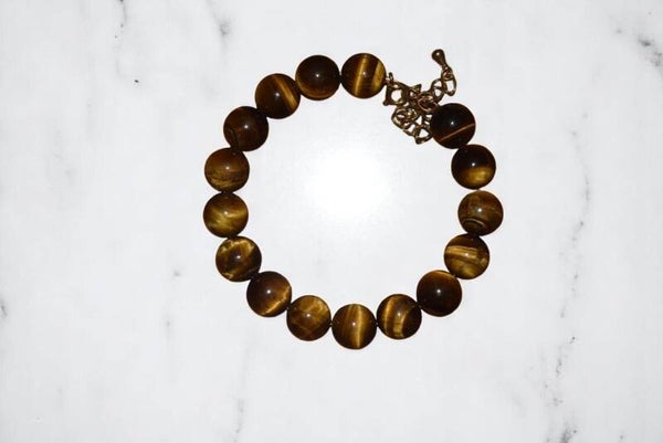 Bracelet mémoire de forme en œil de tigre