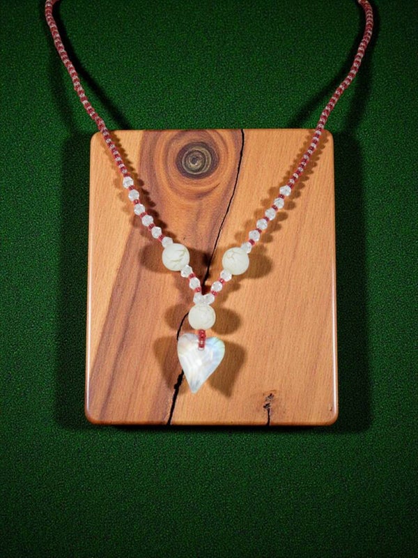 Collier "Cœur en cristal" – 45 cm + Extension