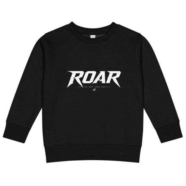 Premium Pullover für Kinder, Roar Schriftzug in DTG Weiß