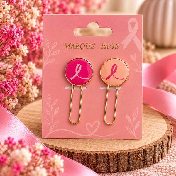 🎀 Marque-pages – Octobre Rose
