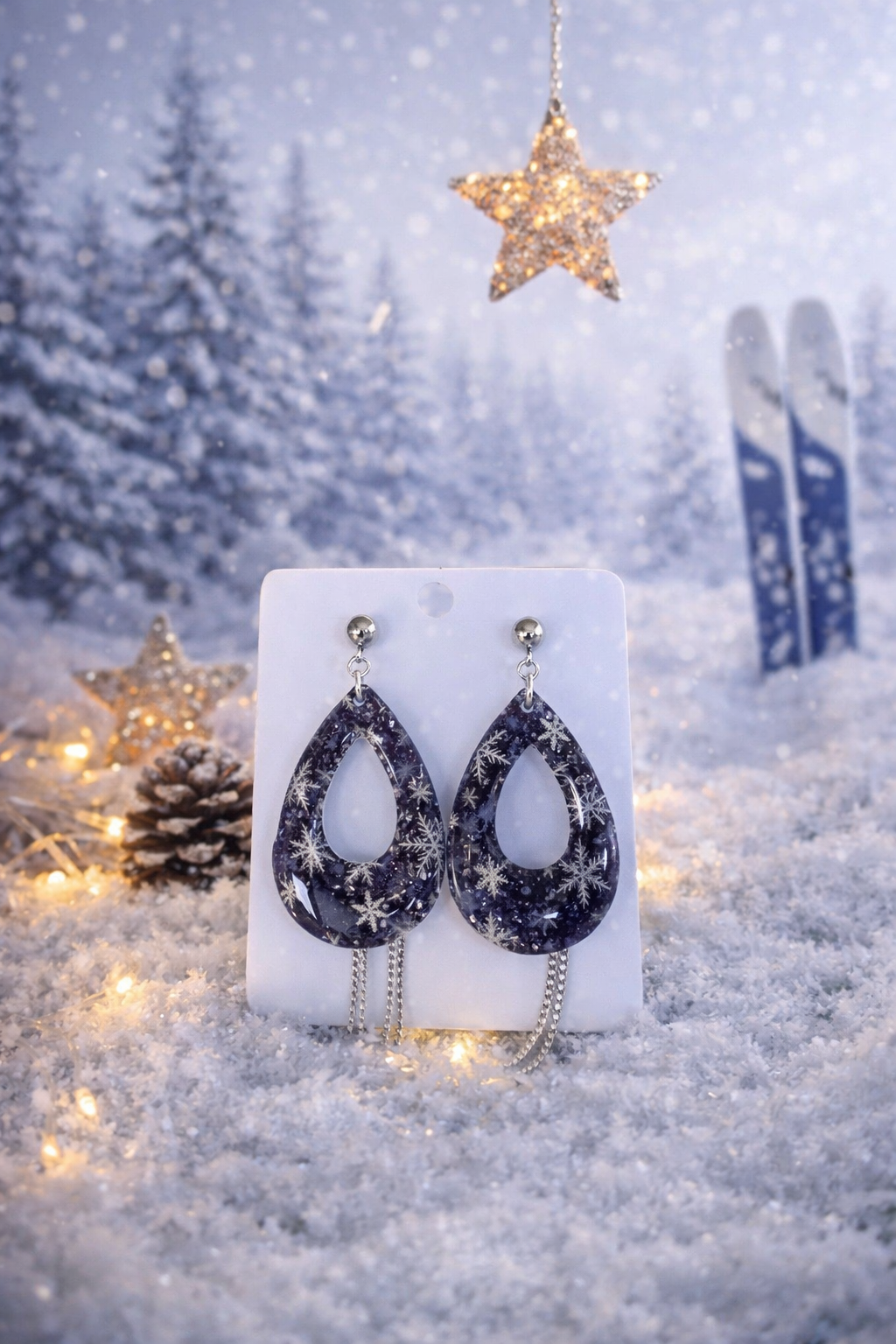 Boucles d’oreilles ❄️ Givre et rêves alpins