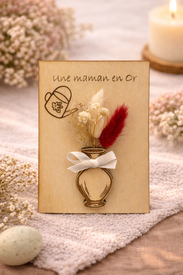 Aimant décoratif – “Une maman en Or” 💛