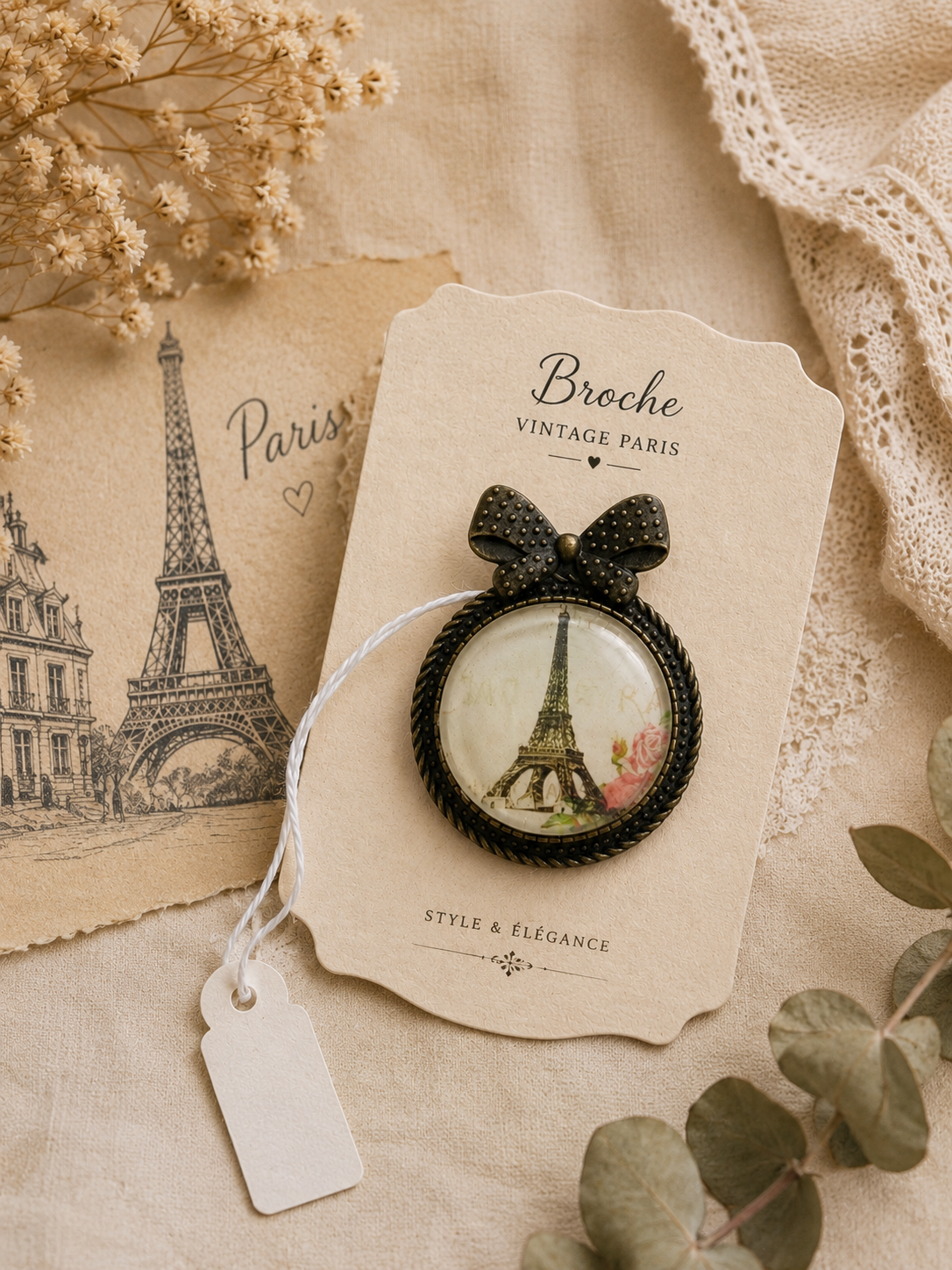 ✨ Broche vintage Paris ✨