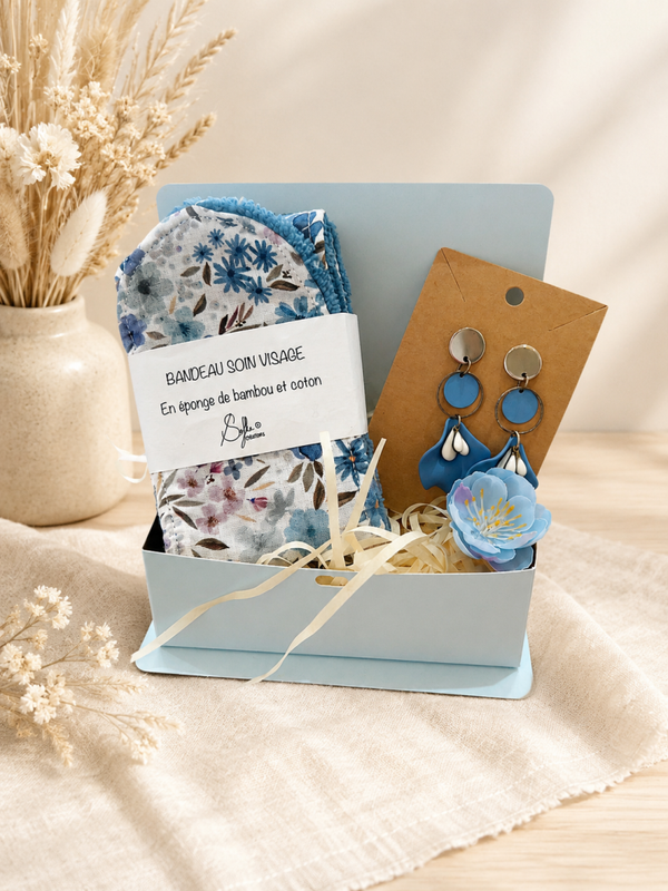 Coffret Bandeau de soin et boucles d’oreilles 🪻