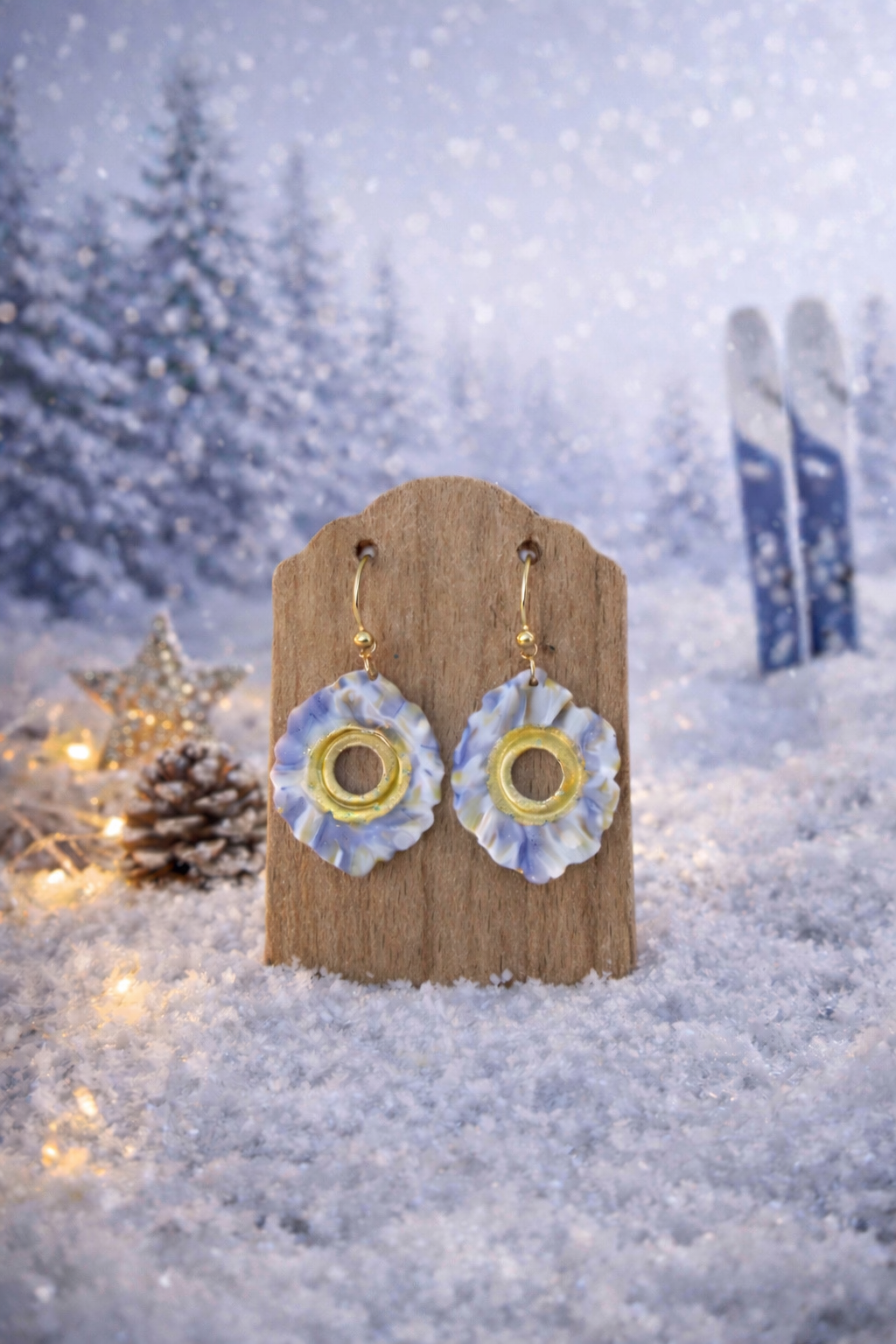 Boucles d’oreilles ❄️ Givre et rêves alpins