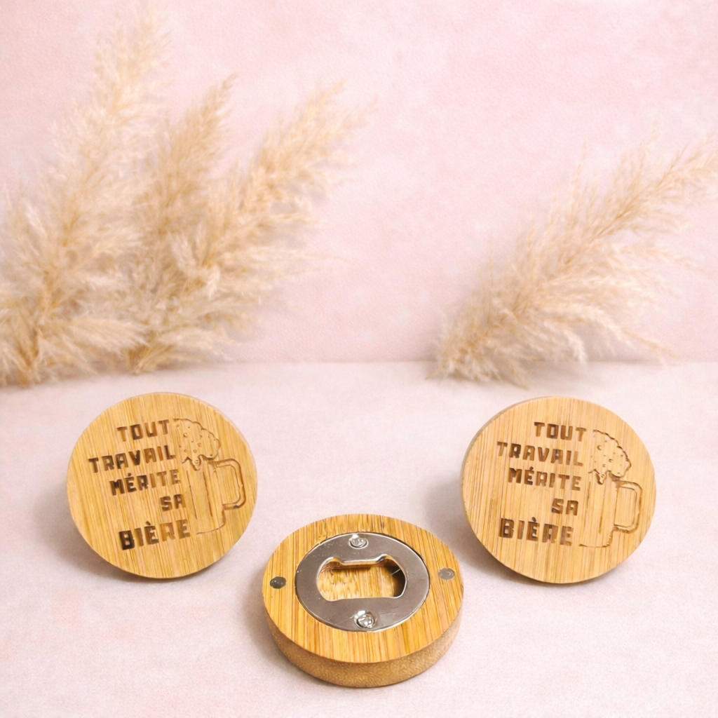 Décapsuleur aimanté - Tout travail mérite sa bière 🍺