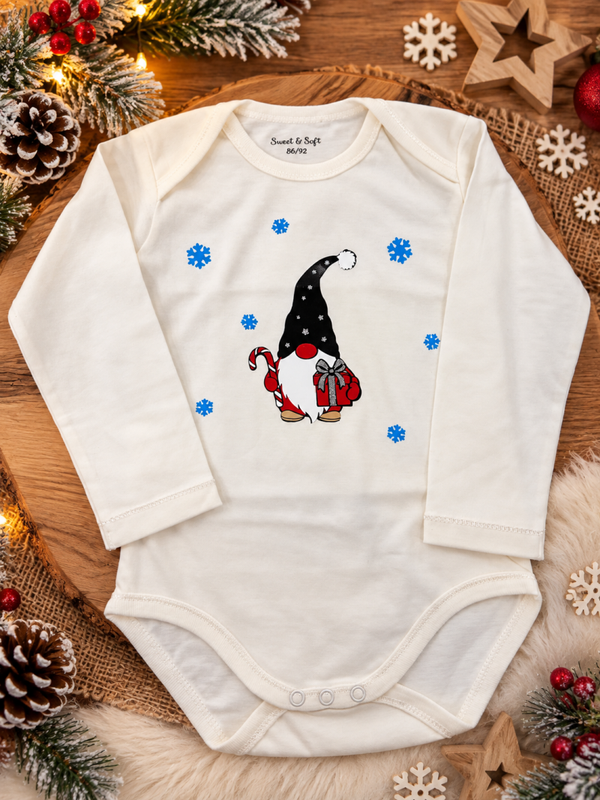 🎄 Body bébé spécial Noël – Gnome