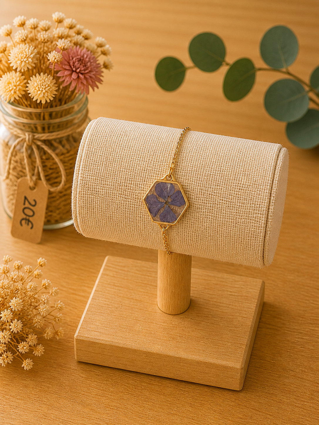 Bracelet fleur d’Hortensia