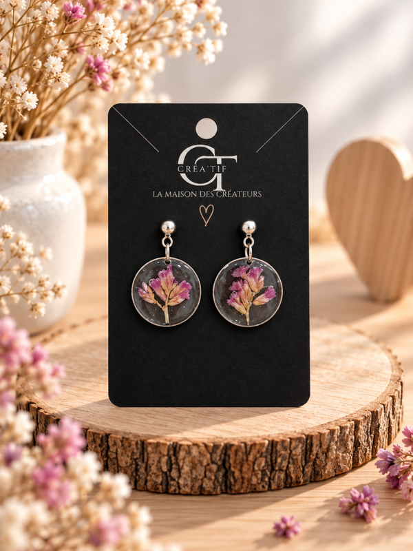🌸 Boucles d’oreilles fleuries