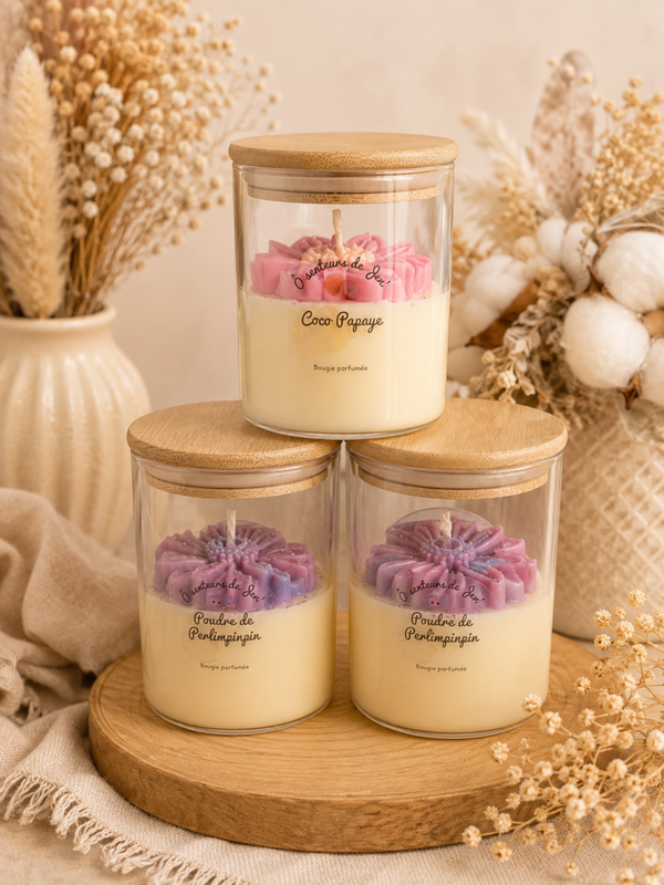Bougies parfumées artisanales 🌸