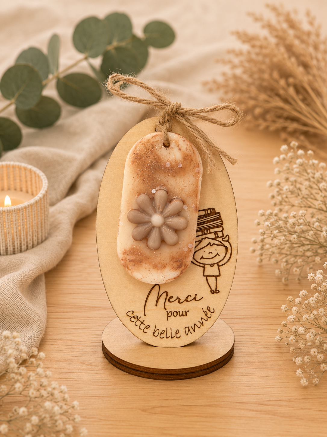 🌸 Suspension parfumée “Merci pour cette belle année” 🌸